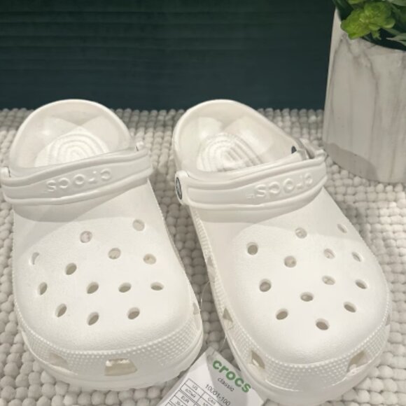NEW White Crocs - Picture 1 of 4